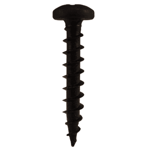 #8 x 1-1/4" Pan Head Hinge Edge Screws, Phillips Drive Coarse Thread and Sharp Point, Black, Box of 9 Thousand by Quickscrews - Alt Image 1