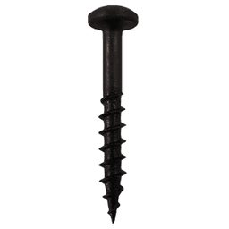 #8 x 1-1/4" Pan Head Hinge Edge Screws, Phillips Drive Coarse Thread and Sharp Point, Black, Box of 9 Thousand by Quickscrews - Main Image