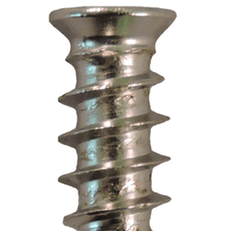 6mm x 10mm Flat Head Euro Screws, Pozi Drive Type B Thread and Blunt Point, Nickel, Box of 10 Thousand by Quickscrews - Alt Image 1
