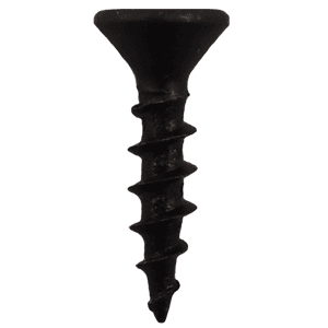 #8 x 5/8" Flat Head Drawer Slide Screws, Phillips Drive Coarse Thread and Sharp Point, Black, Box of Hundred by Quickscrews - Alt Image 1