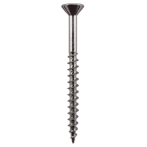 #8 x 2" Flat Head Assembly Screws, Phillips Drive Coarse Thread with Nibs and Sharp Point, Zinc, Box of 1 Thousand by Quickscrews - Main Image