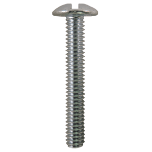 #8 x 1-1/8" Truss Head Machine Screws, Phillips/Slotted Drive #8-32 Thread and Blunt Point, Zinc, Box of Hundred by Quickscrews - Main Image