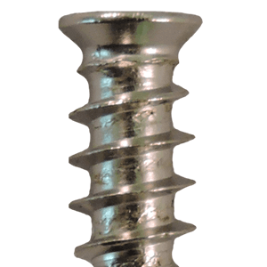 6mm x 10mm Flat Head Euro Screws, Pozi Drive Type B Thread and Blunt Point, Nickel, Box of 1 Thousand by Quickscrews - Main Image