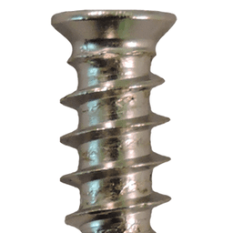 6mm x 10mm Flat Head Euro Screws, Pozi Drive Type B Thread and Blunt Point, Nickel, Box of 1 Thousand by Quickscrews - Main Image