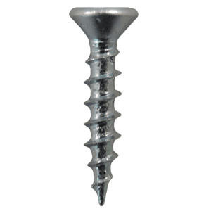 #6 x 5/8" Flat Head Drawer Slide Screws, Phillips Drive Coarse Thread and Sharp Point, Zinc, Box of Hundred by Quickscrews - Alt Image 1