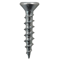 #6 x 5/8" Flat Head Drawer Slide Screws, Phillips Drive Coarse Thread and Sharp Point, Zinc, Box of Hundred by Quickscrews - Alt Image 1