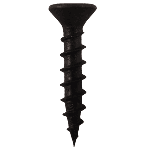 #6 x 1/2" Flat Head Drawer Slide Screws, Phillips Drive Coarse Thread and Sharp Point, Black, Box of 25 Thousand by Quickscrews - Main Image