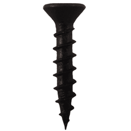 #6 x 1/2" Flat Head Drawer Slide Screws, Phillips Drive Coarse Thread and Sharp Point, Black, Box of 25 Thousand by Quickscrews - Main Image