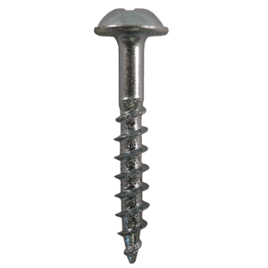 #8 x 1-1/8" Round Washer Head Assembly Screws, Square/Phillips Drive Coarse Thread and Sharp Point, Zinc, Box of 9 Thousand by Quickscrews - Alt Image 1