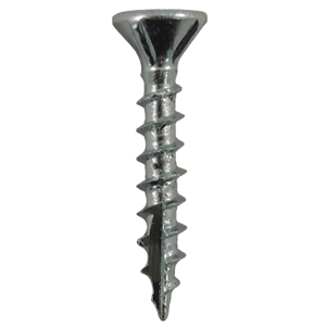 #8 x 1-5/8" Flat Head Assembly Screws, Square/Phillips Drive Coarse Thread with Nibs and Type 17 Auger Point, Zinc, Box of 1 Thousand by Quickscrews - Alt Image 1