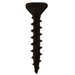 #8 x 1-1/2" Flat Head Assembly Screws, Square/Phillips Drive Coarse Thread with Nibs and Type 17 Auger Point, Black, Box of 1 Thousand by Quickscrews - Alt Image 1