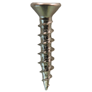 #6 x 5/8" Flat Head Drawer Slide Screws, Phillips Drive Coarse Thread and Sharp Point, Nickel, Box of 5 Hundred by Quickscrews - Main Image