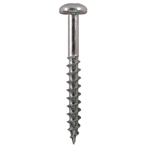 #8 x 1-1/2" Pan Head Hinge Edge Screws, Phillips Drive Coarse Thread and Sharp Point, Zinc, Box of 1 Thousand by Quickscrews - Main Image