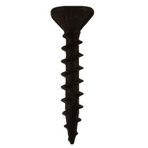 #8 x 1" Flat Head Assembly Screws, Phillips Drive Coarse Thread and Sharp Point, Black, Box of 1 Thousand by Quickscrews - Main Image