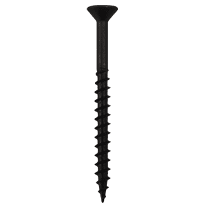 #8 x 1-3/4" Flat Head Assembly Screws, Square Drive Coarse Thread and Sharp Point, Black, Box of 1 Thousand by Quickscrews - Main Image