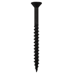 #8 x 1-3/4" Flat Head Assembly Screws, Square Drive Coarse Thread and Sharp Point, Black, Box of 1 Thousand by Quickscrews - Main Image