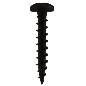 #6 x 5/8" Pan Head Hinge Edge Screws, Phillips Drive Coarse Thread and Sharp Point, Black, Box of 1 Thousand by Quickscrews - Main Image