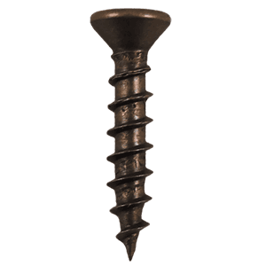 #6 x 5/8" Flat Head Drawer Slide Screws, Phillips Drive Coarse Thread and Sharp Point, Antique Brass, Box of 1 Thousand by Quickscrews - Main Image