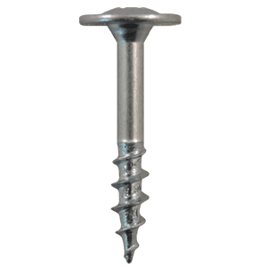 #8 x 1-1/8" Large Round Washer Head Drawer Front Adjusting Screws, Phillips Drive Coarse Thread and Sharp Point, Zinc, Box of 1 Thousand by Quickscrews - Main Image