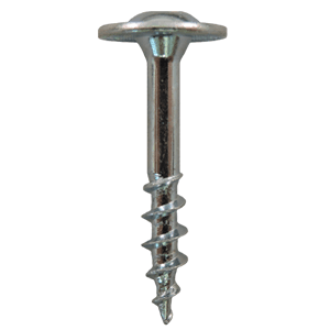 #8 x 1-1/4" Large Round Washer Head Drawer Front Adjusting Screws, Phillips Drive Coarse Thread and Sharp Point, Zinc, Box of 1 Thousand by Quickscrews - Main Image