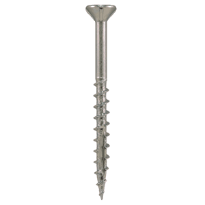 #8 x 3" Flat Head Assembly Screws, Square/Phillips Drive Coarse Thread with Nibs and Double Auger Point, Zinc, Box of 5 Hundred by Quickscrews - Main Image