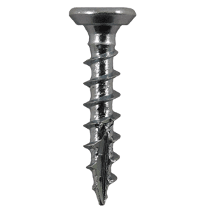 #6 x 5/8" Flat Head Undercut Screws, Phillips Drive Coarse Thread and Type 17 Auger Point, Zinc, Box of 25 Thousand by Quickscrews - Main Image