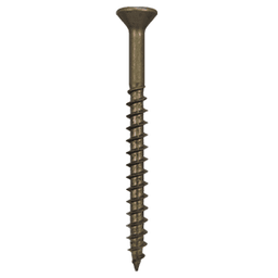 #8 x 3" Flat Head Assembly Screws, Square/Phillips Drive Coarse Thread and Sharp Point, Plain, Box of 5 Hundred by Quickscrews - Main Image