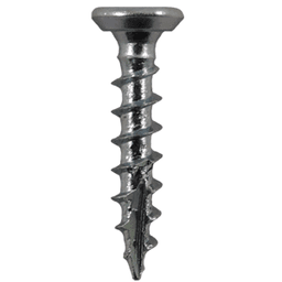 #6 x 3/4" Flat Head Undercut Screws, Phillips Drive Coarse Thread and Type 17 Auger Point, Zinc, Box of 5 Thousand by Quickscrews - Main Image