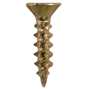 #6 x 1/2" Flat Head Drawer Slide Screws, Phillips Drive Coarse Thread and Sharp Point, Bright Brass, Box of 5 Thousand by Quickscrews - Alt Image 1