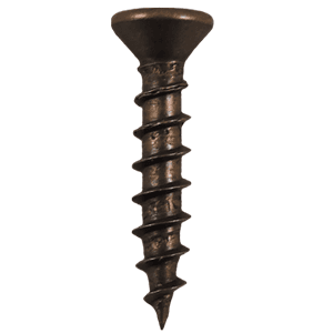 #6 x 5/8" Flat Head Drawer Slide Screws, Phillips Drive Coarse Thread and Sharp Point, Antique Brass, Box of 5 Thousand by Quickscrews - Main Image