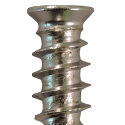 6mm x 10.5mm Flat Head Euro Screws, Pozi Drive Type B Thread and Blunt Point, Nickel, Box of 1 Thousand by Quickscrews - Main Image