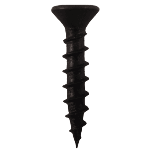 #6 x 5/8" Flat Head Drawer Slide Screws, Phillips Drive Coarse Thread and Sharp Point, Black, Box of 1 Thousand by Quickscrews - Main Image