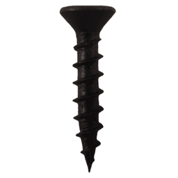 #6 x 5/8" Flat Head Drawer Slide Screws, Phillips Drive Coarse Thread and Sharp Point, Black, Box of 1 Thousand by Quickscrews - Main Image