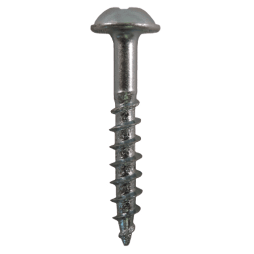 #8 x 1-1/8" Round Washer Head Assembly Screws, Square/Phillips Drive Coarse Thread and Sharp Point, Zinc, Box of 9 Thousand by Quickscrews - Main Image