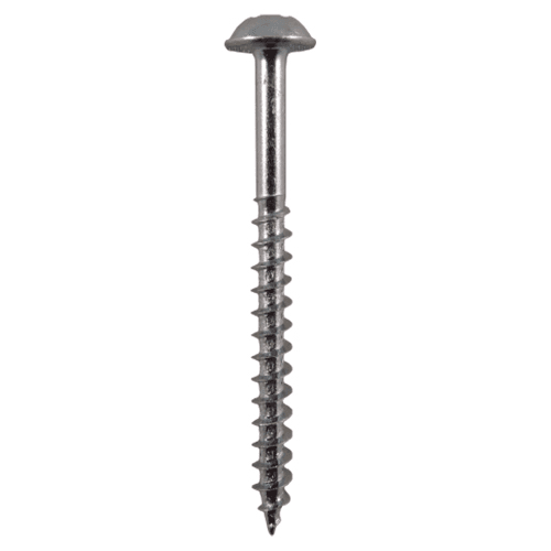 #8 x 2" Round Washer Head Assembly Screws, Square/Phillips Drive Coarse Thread and Sharp Point, Zinc, Box of 1 Thousand by Quickscrews - Main Image
