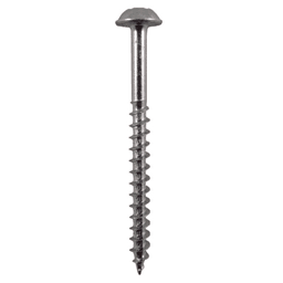 #8 x 2" Round Washer Head Assembly Screws, Square/Phillips Drive Coarse Thread and Sharp Point, Zinc, Box of 1 Thousand by Quickscrews - Main Image