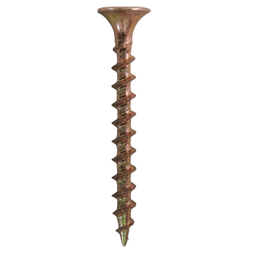 #6 x 1-1/2" Bugle Head Drywall Screws, Phillips Drive Coarse Thread and Sharp Point, Zinc Yellow, Box of 1 Thousand by Quickscrews - Main Image