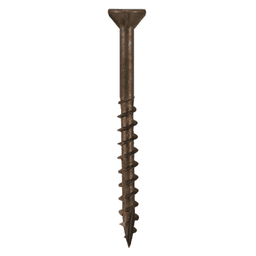 #10 x 4" Flat Head Assembly Screws, Phillips Drive Coarse Thread with Nibs and Double Auger Point, Plain, Box of Thousand by Quickscrews - Main Image