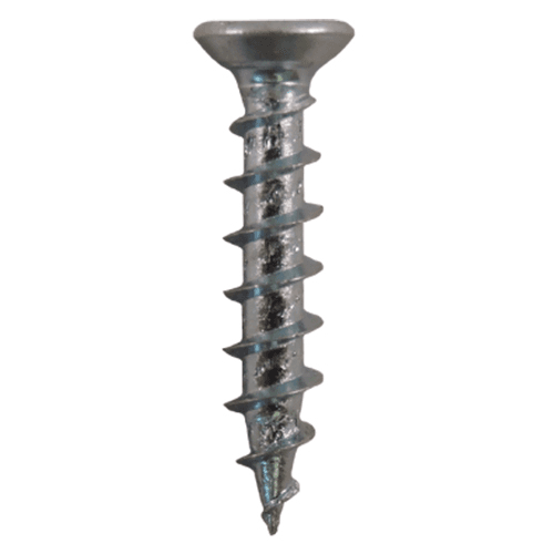 #6 x 3/4" Flat Head Undercut Screws, Phillips Drive Coarse Thread and Sharp Point, Zinc, Box of Hundred by Quickscrews - Main Image