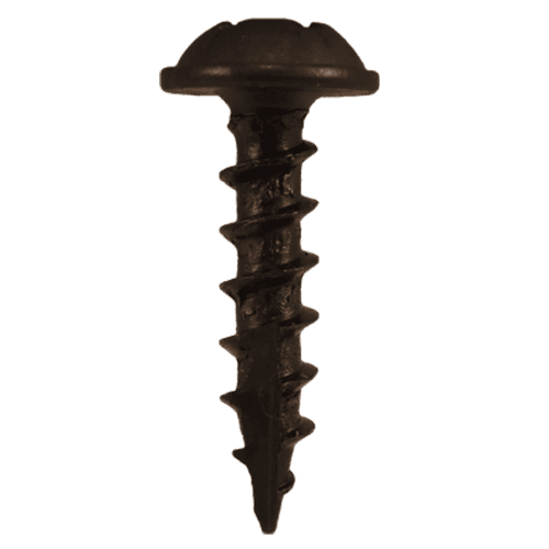 #8 x 3/4" Round Washer Head Compact Hinge Screws, Square/Phillips Drive Coarse Thread and Type 17 Auger Point, Plain, Box of 10 Thousand by Quickscrews - Main Image