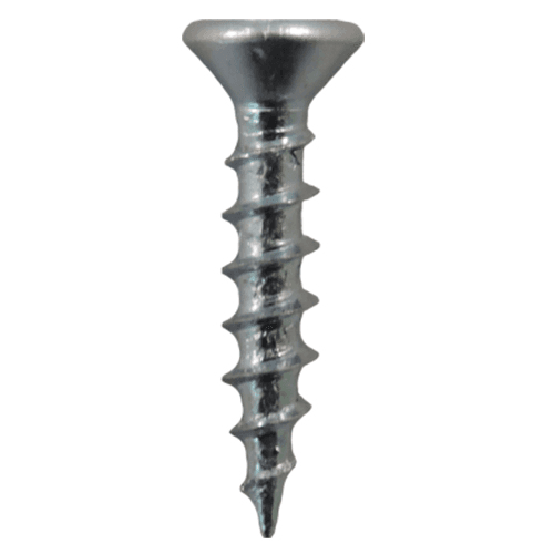 #5 x 5/8" Flat Head Drawer Slide Screws, Phillips Drive Coarse Thread and Sharp Point, Zinc, Box of Hundred by Quickscrews - Main Image