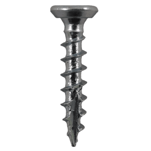 #6 x 3/4" Flat Head Undercut Screws, Phillips Drive Coarse Thread and Type 17 Auger Point, Zinc, Box of Hundred by Quickscrews - Main Image