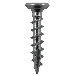 #6 x 3/4" Flat Head Undercut Screws, Phillips Drive Coarse Thread and Type 17 Auger Point, Zinc, Box of Hundred by Quickscrews - Main Image