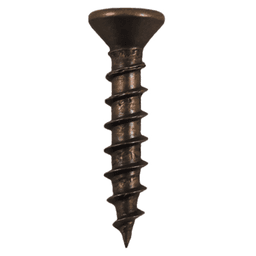 #6 x 5/8" Flat Head Drawer Slide Screws, Phillips Drive Coarse Thread and Sharp Point, Antique Brass, Box of Hundred by Quickscrews - Main Image