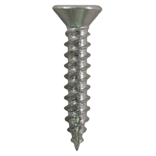 #4 x 5/8" Flat Head Hinge Edge Screws, Phillips Drive Twinfast Thread and Twinfast Point, Zinc, Box of Hundred by Quickscrews - Main Image