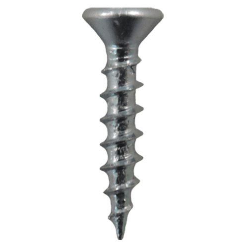 #6 x 1-1/4" Flat Head Drawer Slide Screws, Phillips Drive Coarse Thread and Sharp Point, Zinc, Box of Hundred by Quickscrews - Main Image