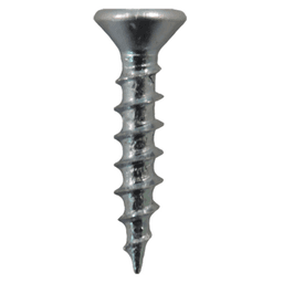 #6 x 1-1/4" Flat Head Drawer Slide Screws, Phillips Drive Coarse Thread and Sharp Point, Zinc, Box of Hundred by Quickscrews - Main Image