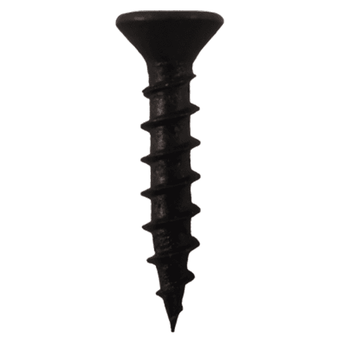 #6 x 5/8" Flat Head Drawer Slide Screws, Phillips Drive Coarse Thread and Sharp Point, Black, Box of Hundred by Quickscrews - Main Image