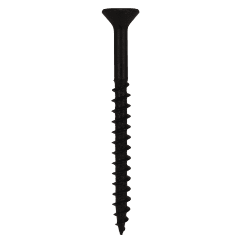 #8 x 3" Flat Head Assembly Screws, Phillips Drive Coarse Thread and Sharp Point, Black, Box of Fifty by Quickscrews - Alt Image 1