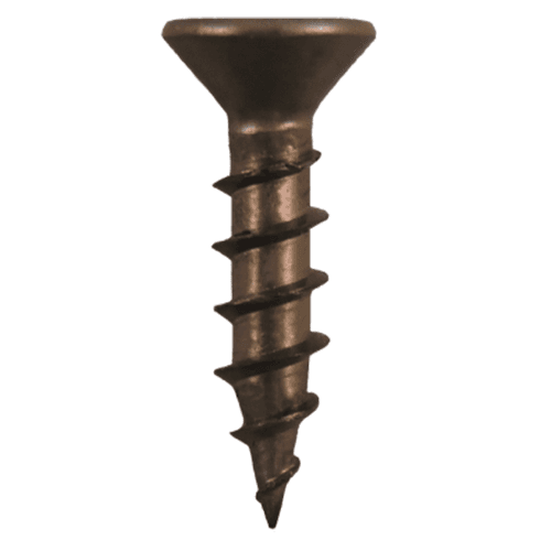 #8 x 1" Flat Head Drawer Slide Screws, Phillips Drive Coarse Thread and Sharp Point, Plain, Box of Hundred by Quickscrews - Main Image